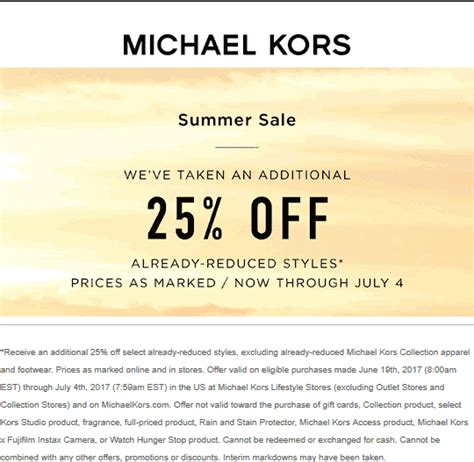 michael kors 25 percent off|michael kors outlet code.